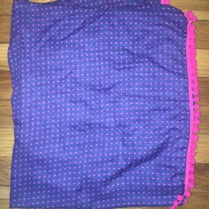 Aerie blue and pink patterned infinity scarf